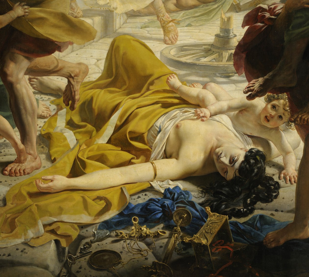 (détail) Le dernier jour de Pompéi - Karl Pavlovich Bryullov