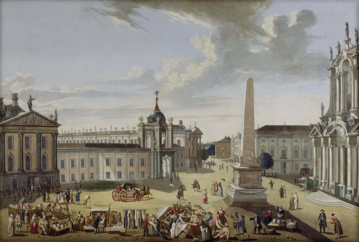 Alter Markt Potsdam - vue sur la Schlossstraße - Karl Christian Wilhelm Baron
