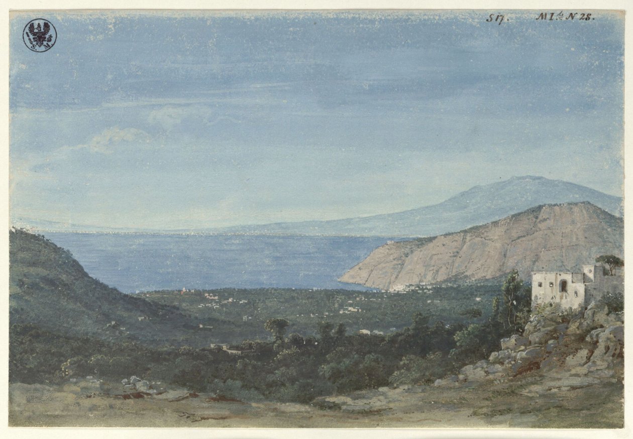 Vue des environs de Naples / Vue de la plaine de Sorrente depuis les Colli di Fontanelle - Karl Friedrich Schinkel