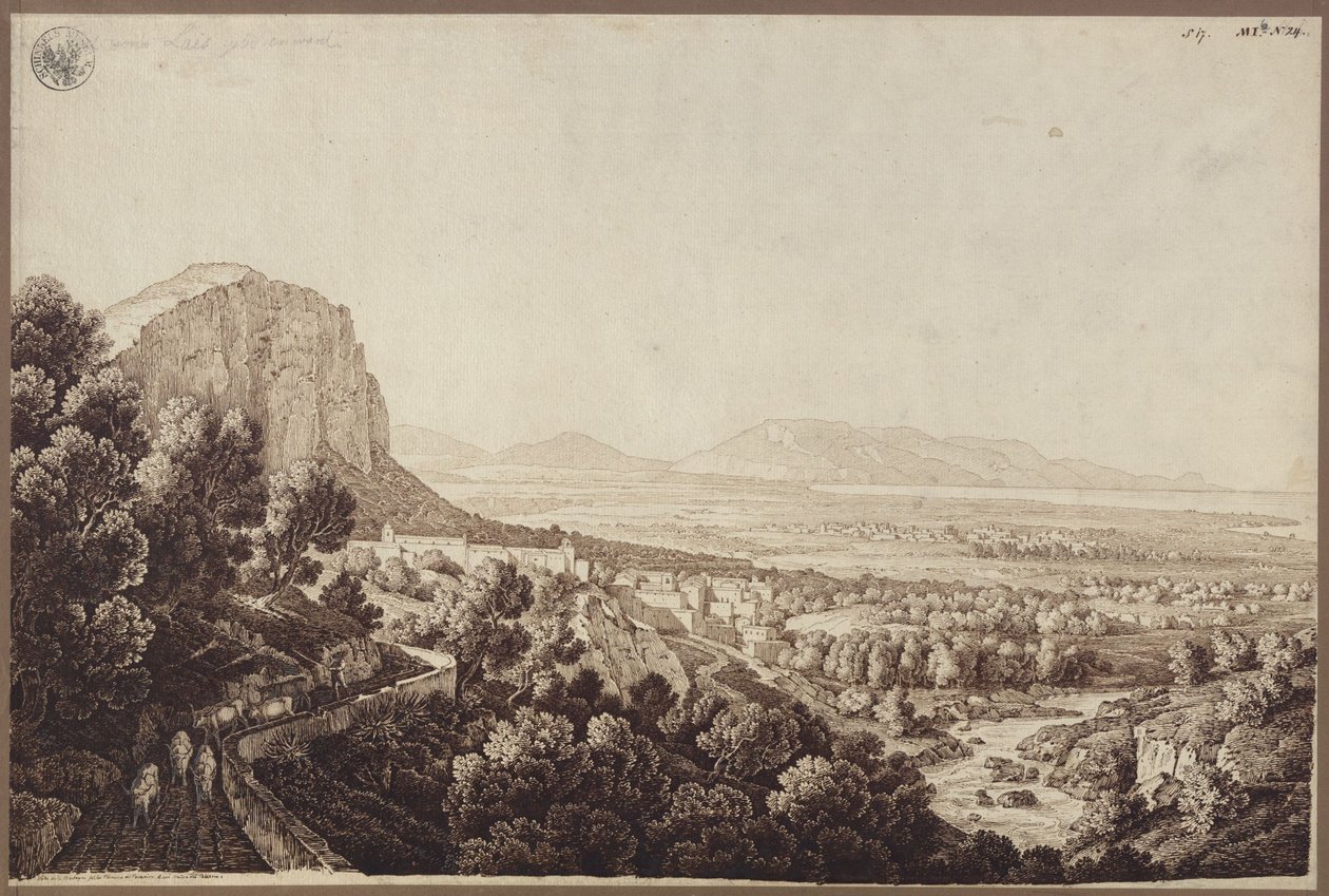 « Vue sur la vallée de Partinico en Sicile » - Karl Friedrich Schinkel