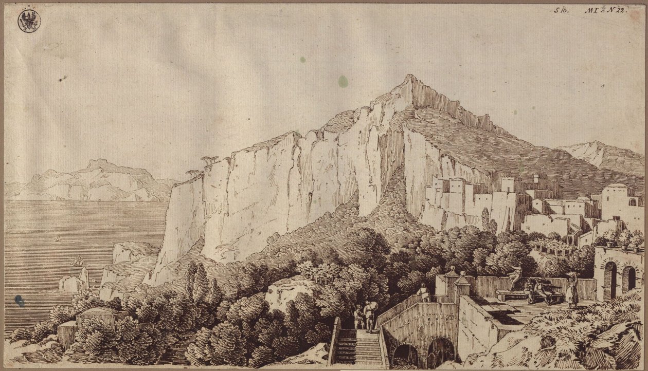 Vue de Capri - Karl Friedrich Schinkel