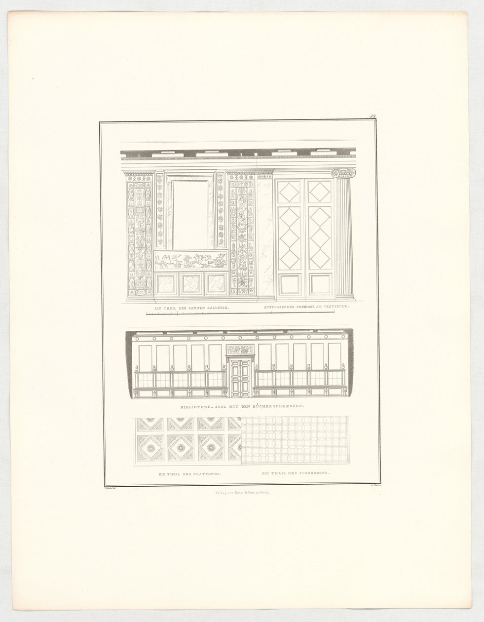 Vues du château de Krzescowice, feuille 52 de la série « Recueil de projets architecturaux » - Karl Friedrich Schinkel