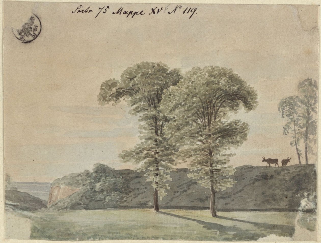 Étude sur les arbres - Karl Friedrich Schinkel