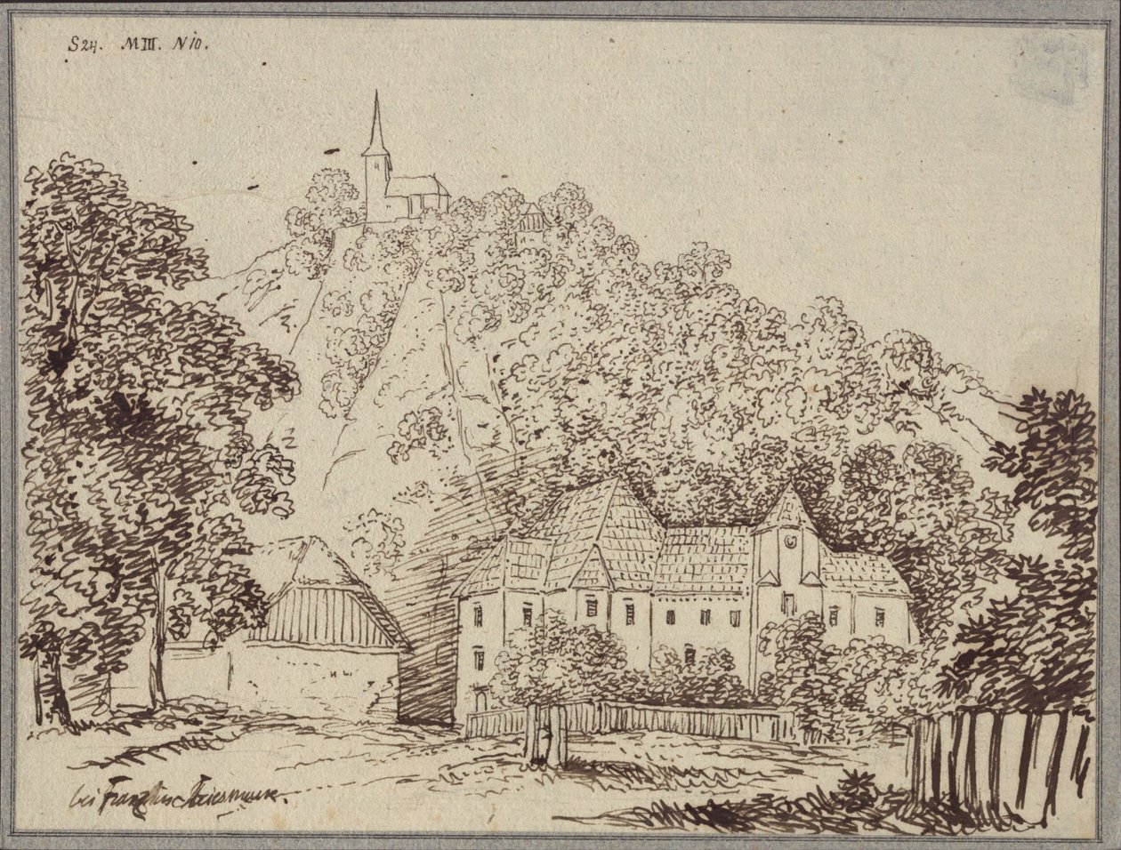 « Chez Franz en Styrie » / Vue du presbytère de Franz, à l