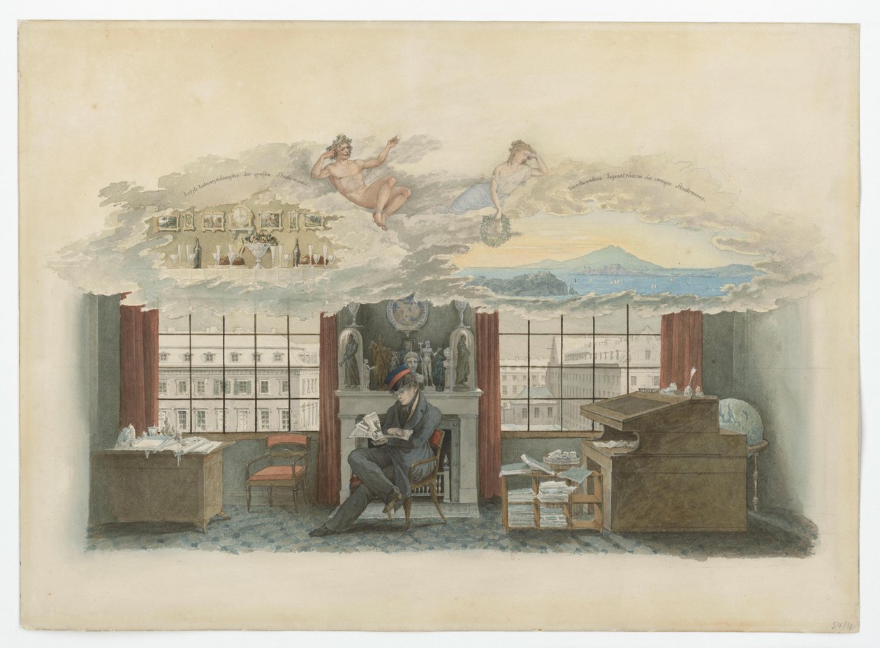 Berlin, Klosterstraße. Institut du commerce. Beuth dans son logement de fonction - Karl Friedrich Schinkel