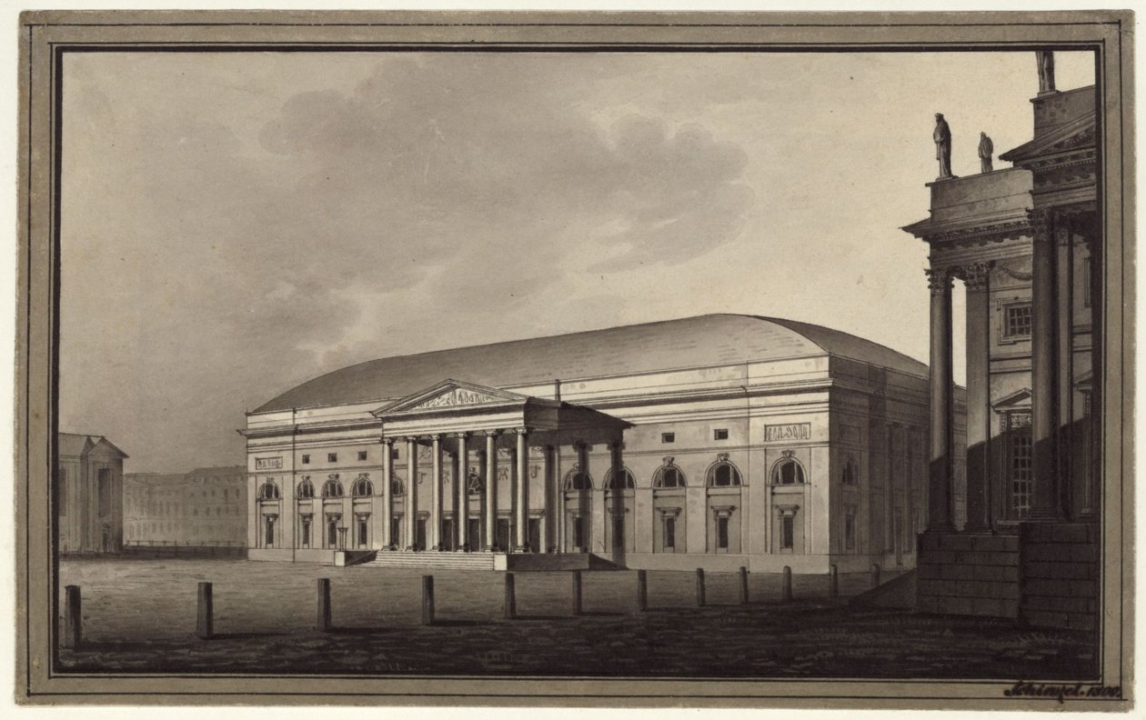 Berlin. Théâtre national sur le Gendarmenmarkt - Karl Friedrich Schinkel