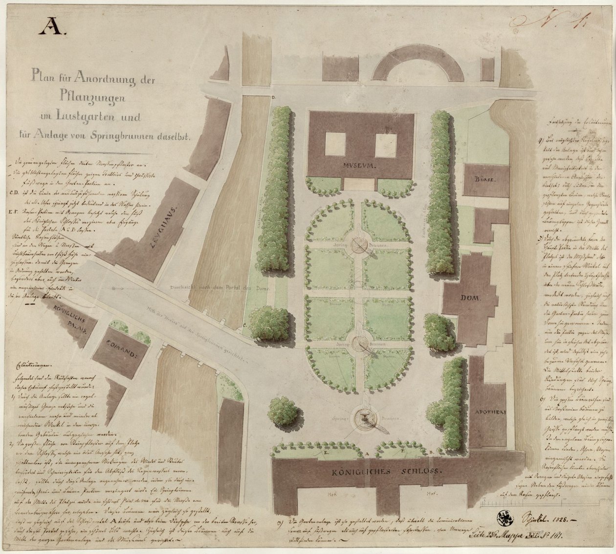 Berlin, Unter den Linden. Projet d
