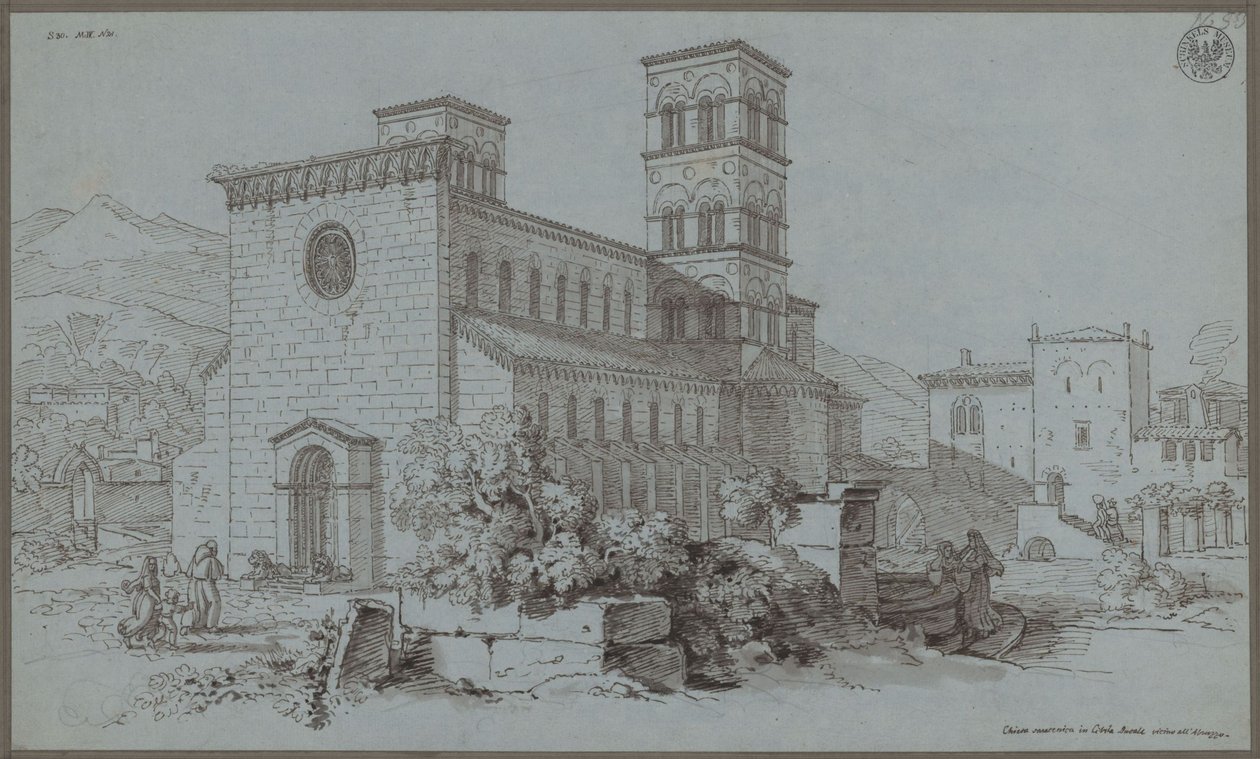 « Église sarrasine à Cività Ducale, près des Abruzzes » / L