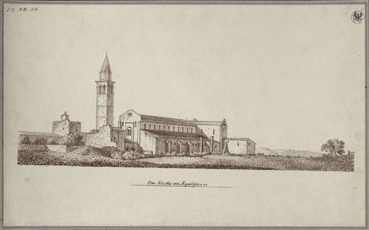 La cathédrale Santa Maria à Aquilée - Karl Friedrich Schinkel