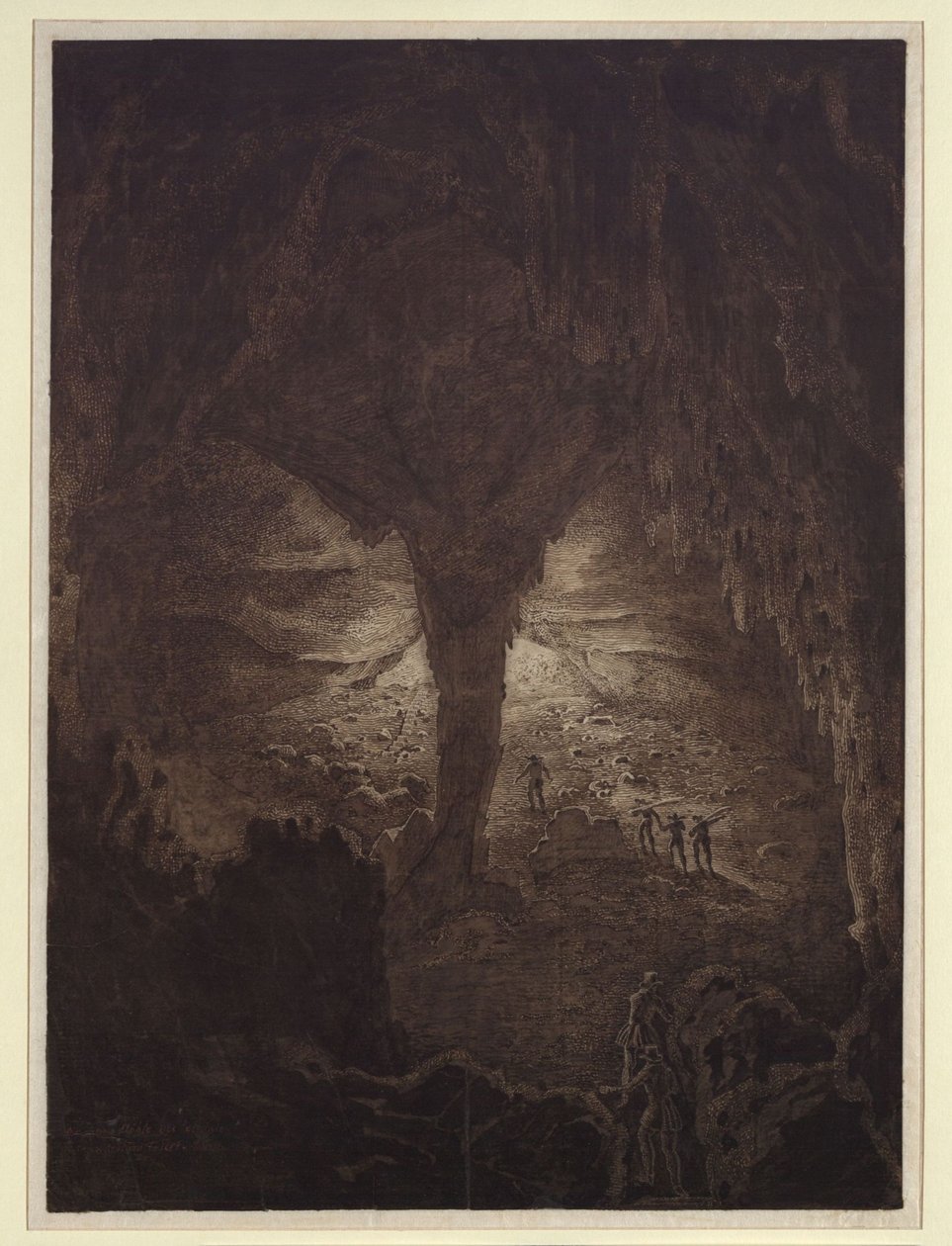 La grande grotte près de Corgniale, en Carinthie - Karl Friedrich Schinkel
