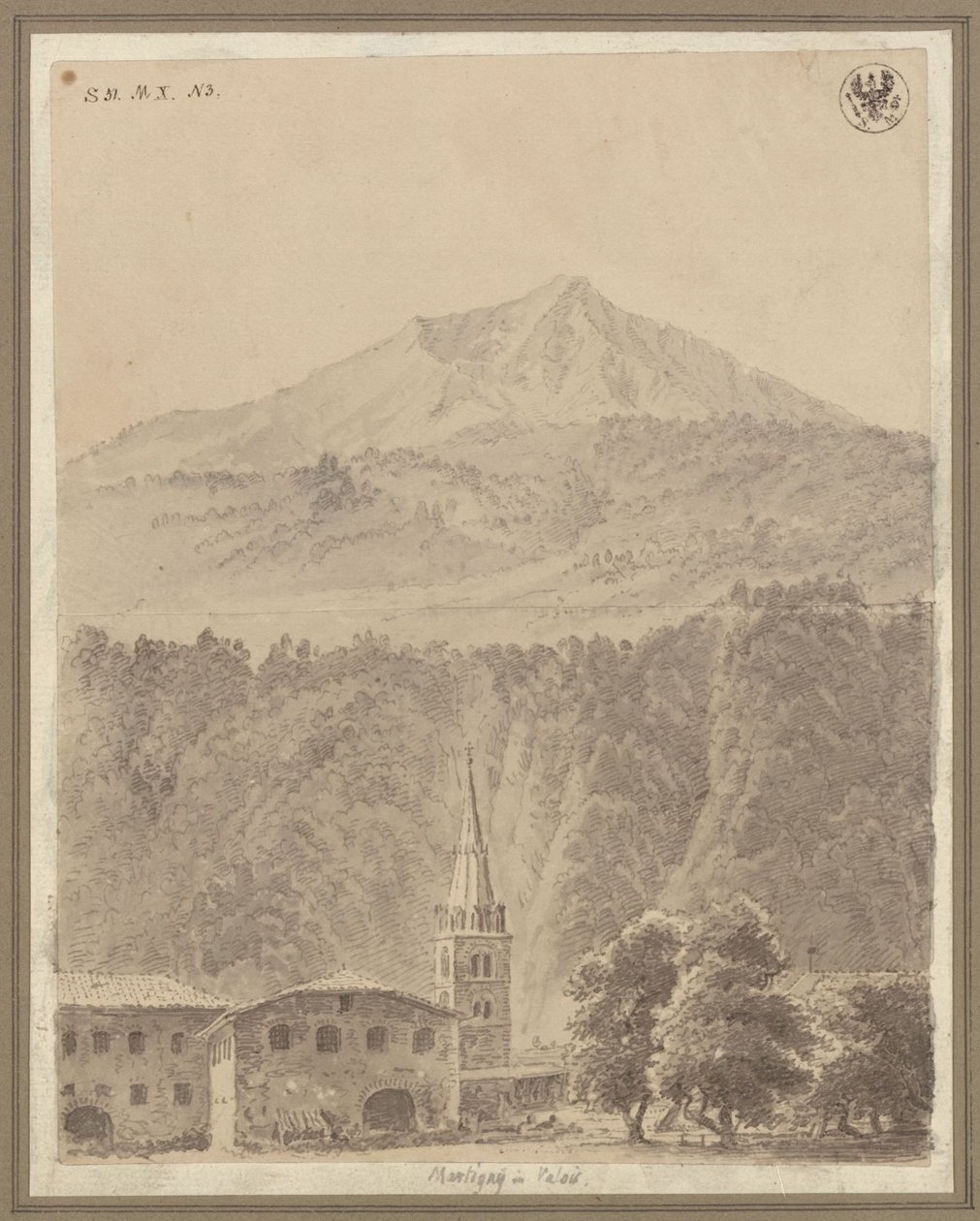 Martigny, dans le canton suisse du Valais - Karl Friedrich Schinkel