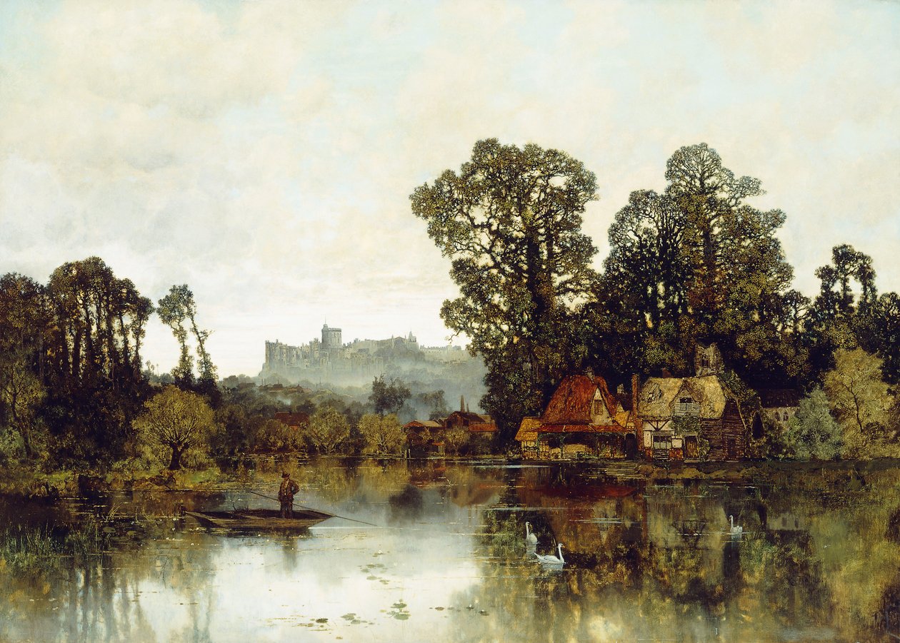 La rivière Thames avec vue sur le château de Windsor - Karl Heffner