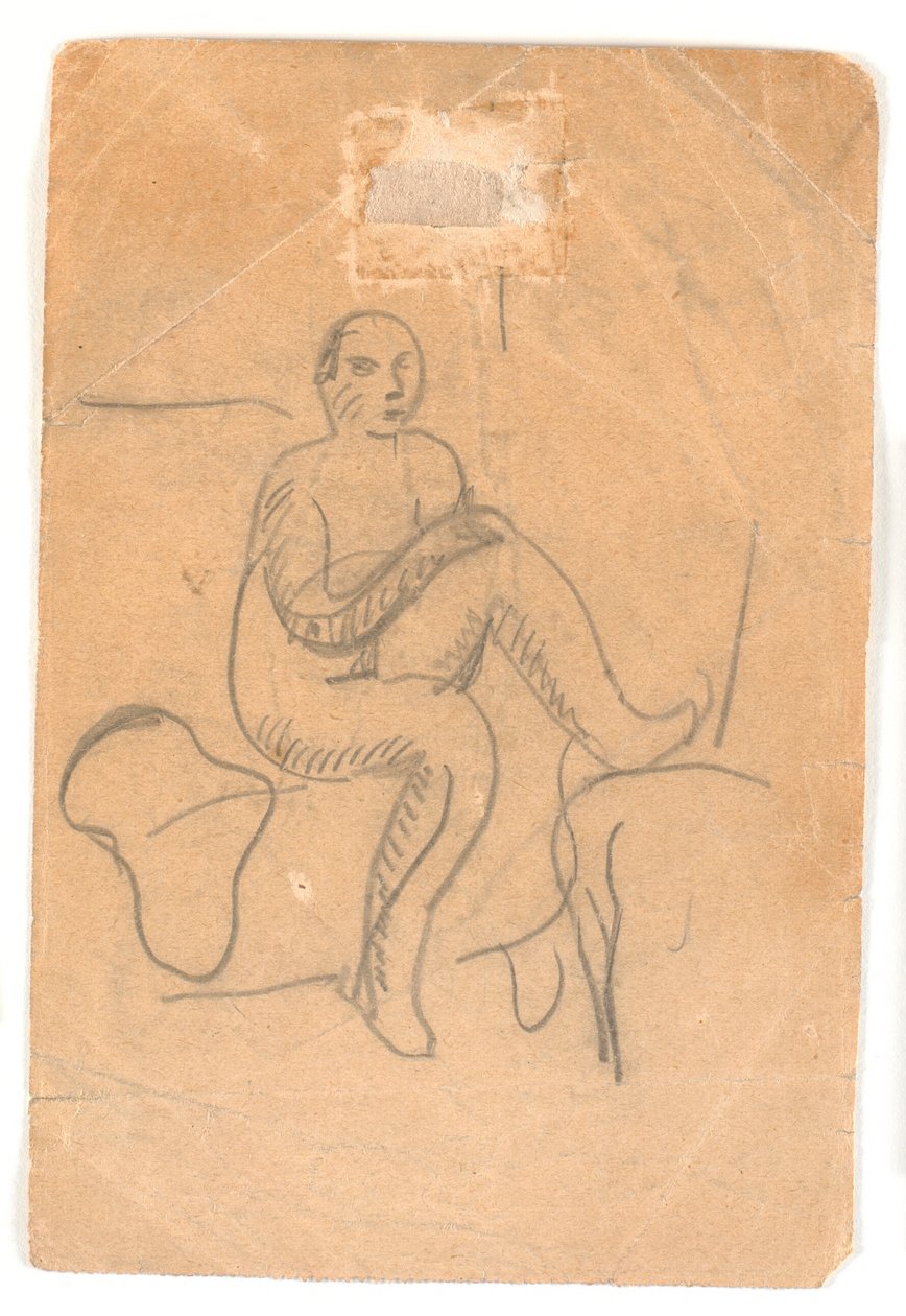 Femme nue assise - Karl Isakson