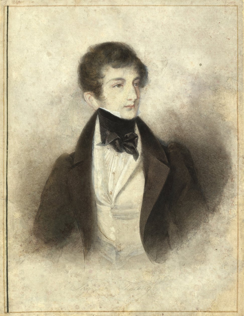 Portrait du pianiste et compositeur Sigismund Thalberg - Karl Joseph Aloys Agricola