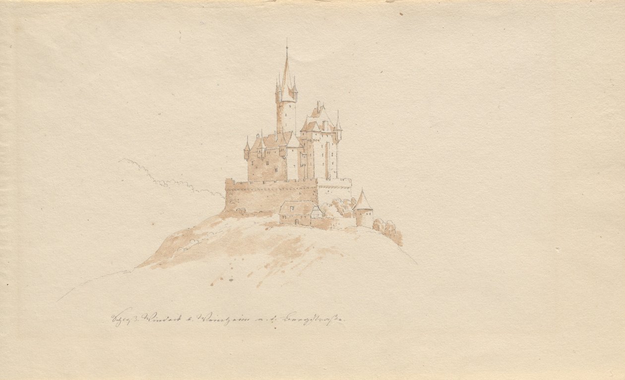 Château de Windeck près de Weinhelm sur la Bergstrasse - Karl Julius Von Leypold