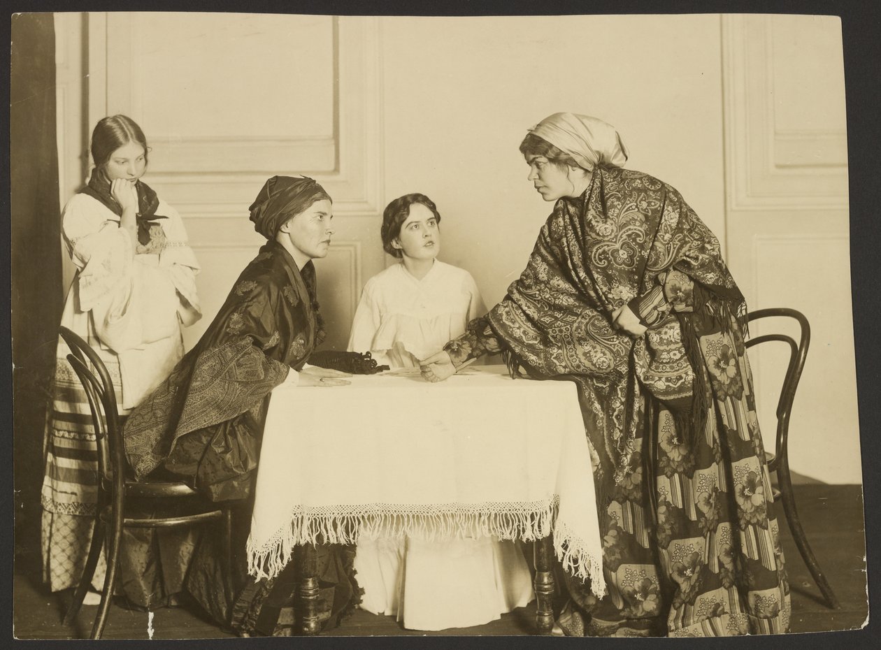 École secondaire féminine de Saint-Pétersbourg, pièce de Gogol "Le mariage". - Karl Karlovitz Bulla