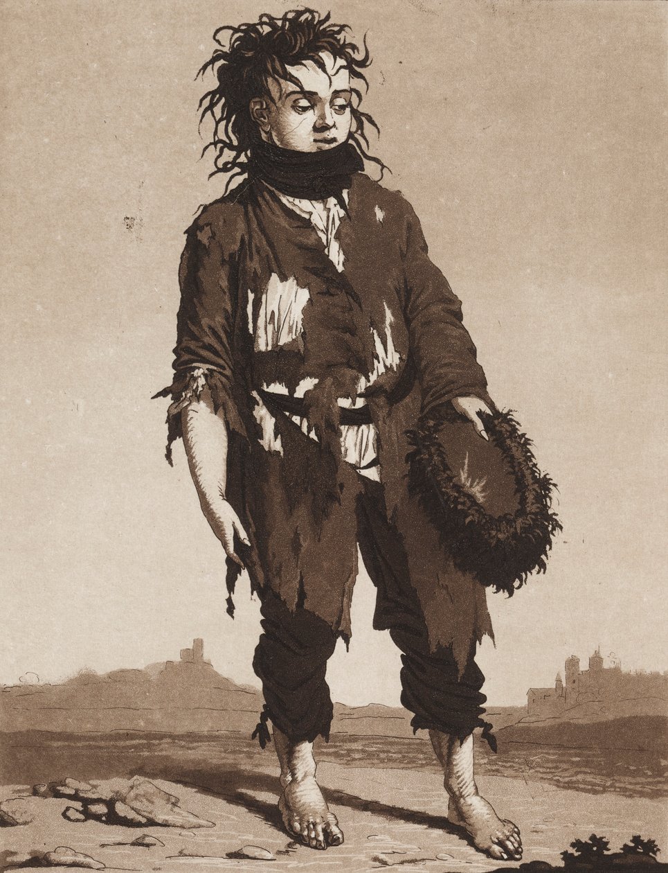 Les jeunes mendiants - Karl Ludwig Bernhard Buchhorn