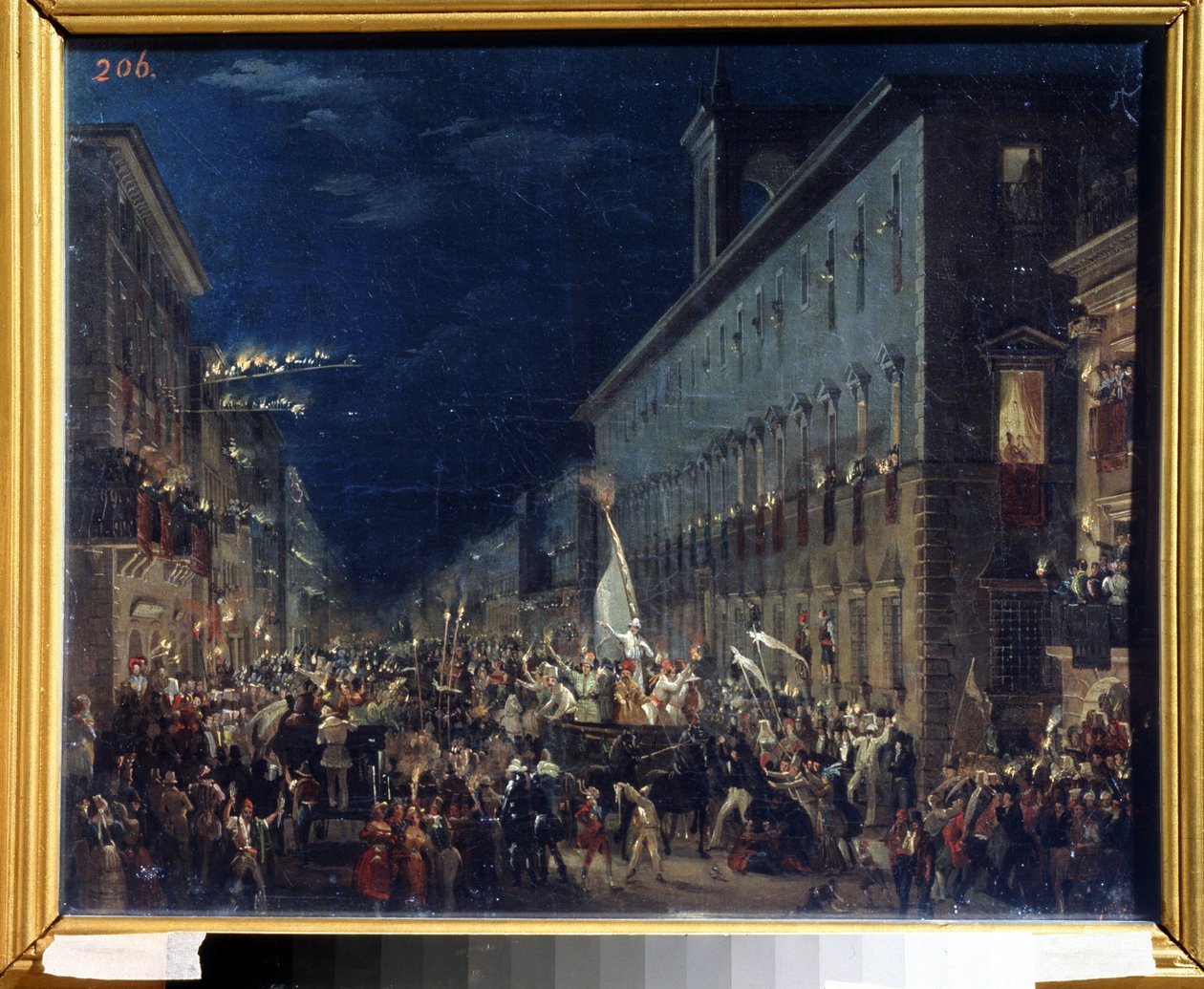 Manifestation politique à Rome - Karl Pavlovich Bryullov