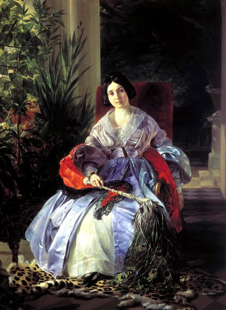 Portrait de la princesse Elizaveta Pavlovna Saltykova - Karl Pavlovich Bryullov