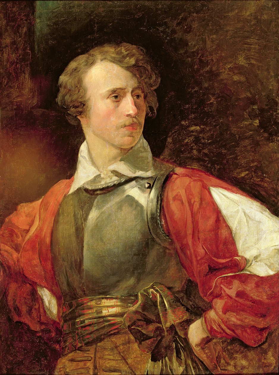 Portrait de Vladimir Samoylov en Hamlet - Karl Pavlovich Bryullov