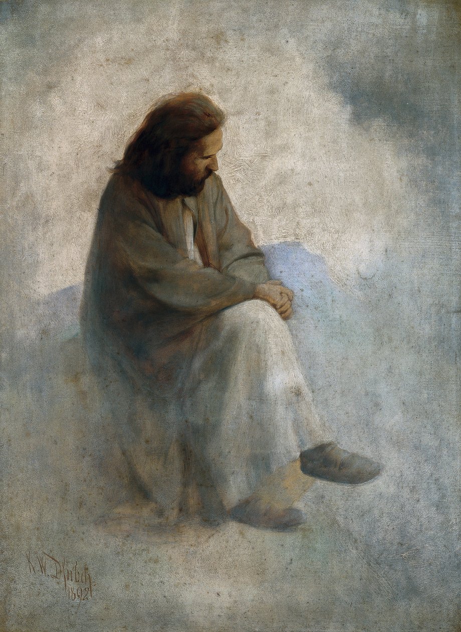 Autoportrait en Christ - Karl Wilhelm Diefenbach