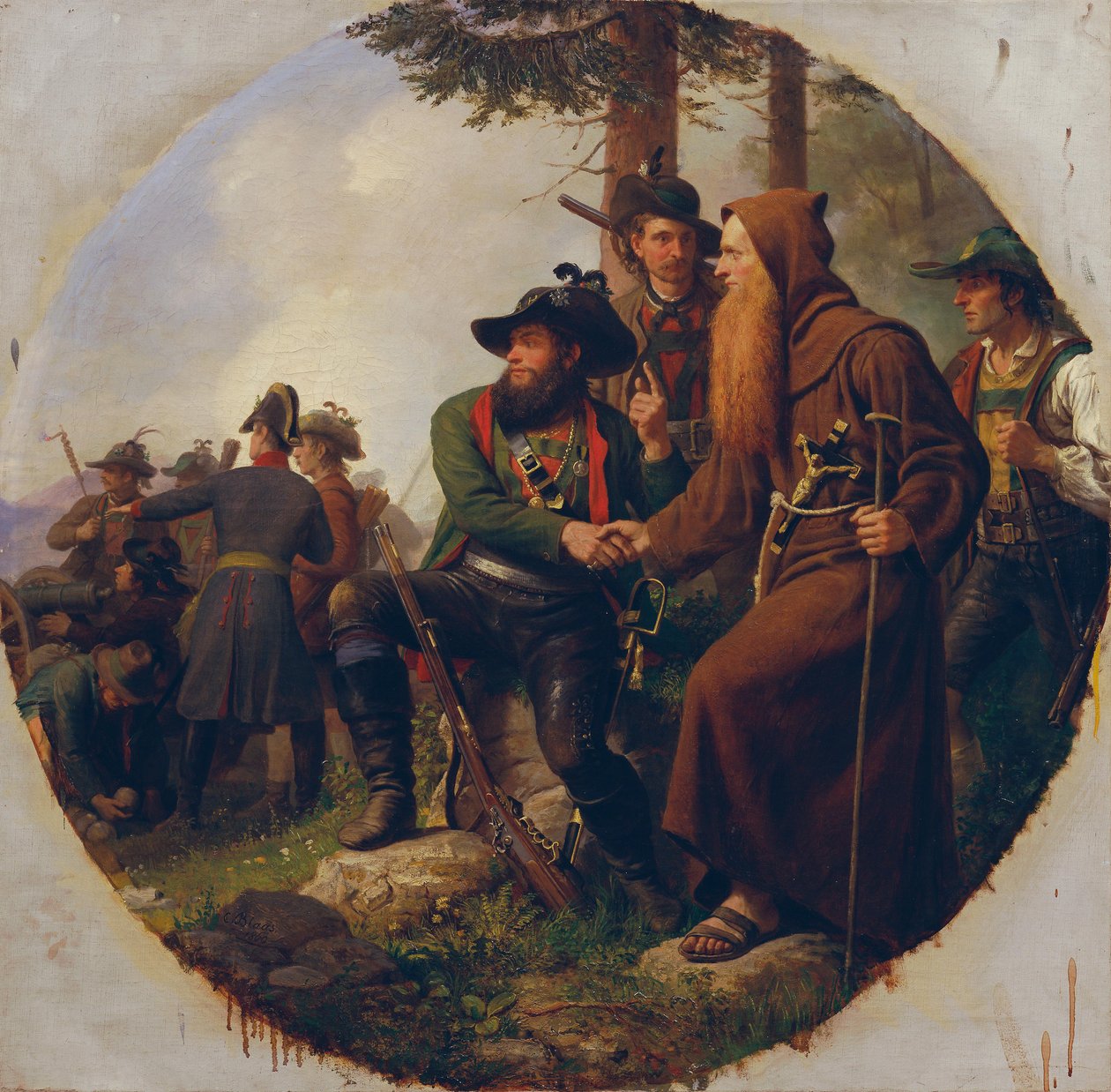 La bataille du mont Isel en 1809 - Karl von Blaas