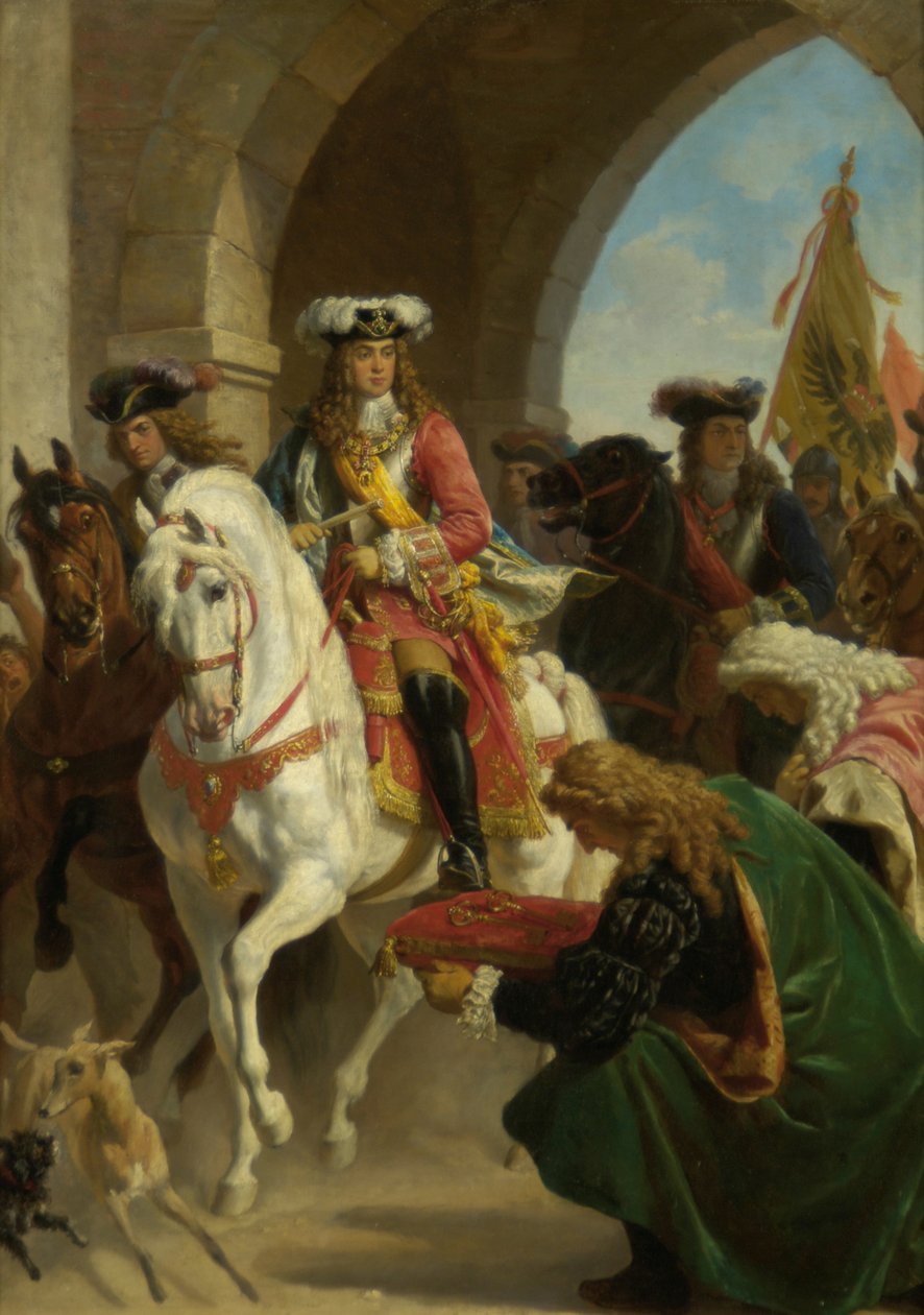 Entrée de Charles III à Madrid en 1710 - Karl von Blaas