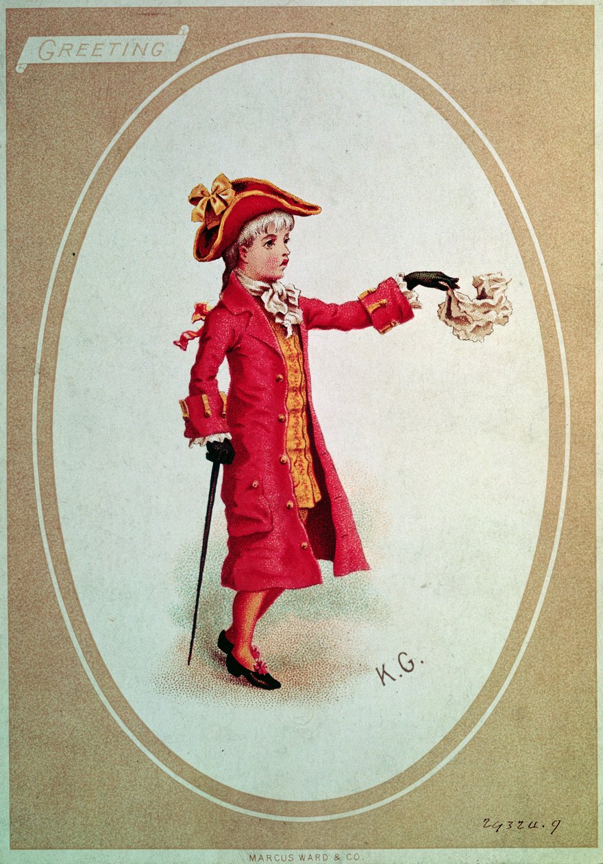 Garçon vêtu de rouge - Kate Greenaway