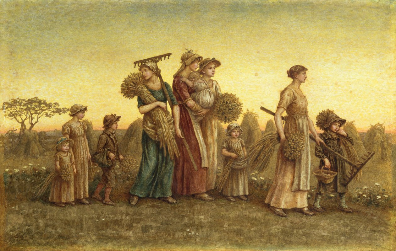 Glaneuses Rentrant à la Maison - Kate Greenaway
