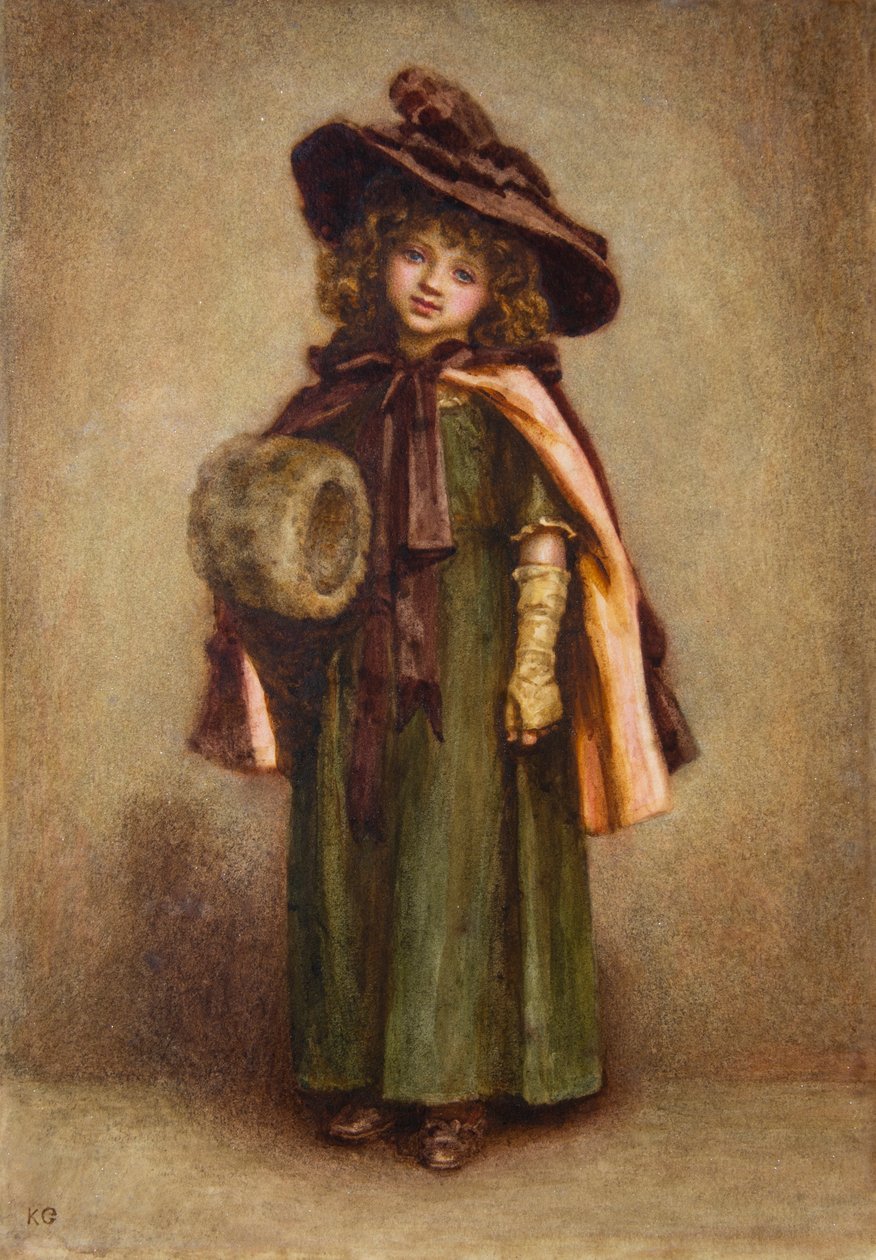 Petite fille avec manchon - Kate Greenaway