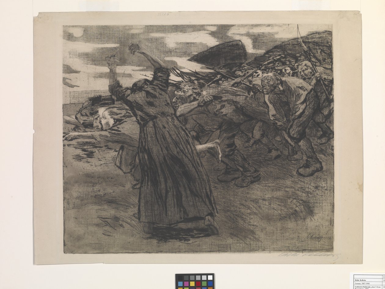 Losbruch (éruption) - Käthe Kollwitz