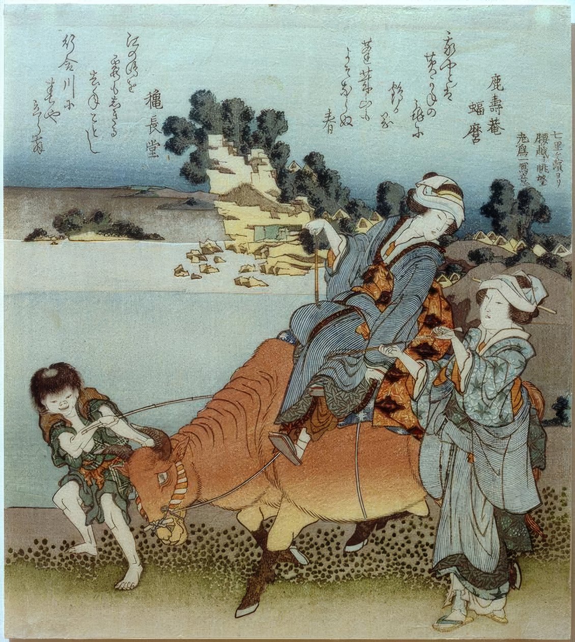 Vue de Koshigoe depuis Shichirigahama - Katsushika Hokusai