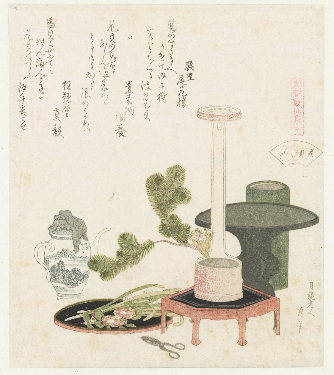 Coquillage de fleur - Katsushika Hokusai