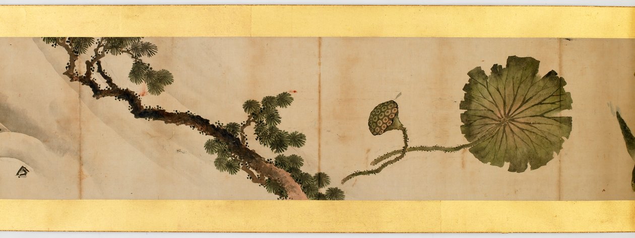 Rouleau de main avec images diverses, période Edo, 1839 (détail) - Katsushika Hokusai