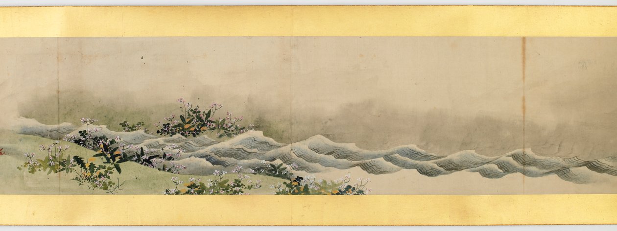 Rouleau de main avec images diverses, période Edo, 1839 (détail) - Katsushika Hokusai