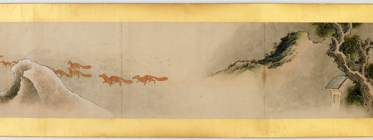 Rouleau de main avec images diverses, période Edo, 1839 (détail) - Katsushika Hokusai
