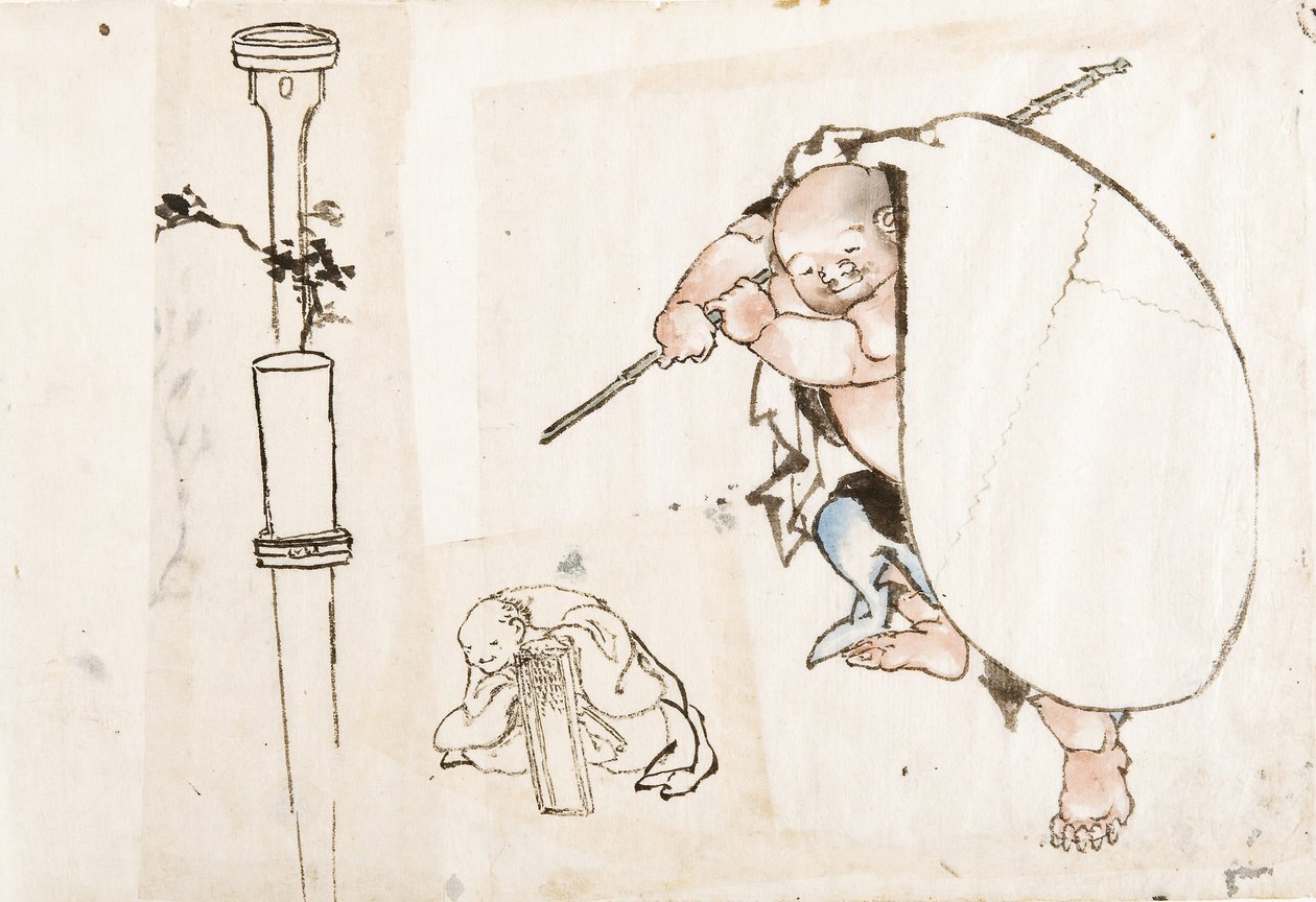 Hotei, premier quart du 19e siècle - Katsushika Hokusai