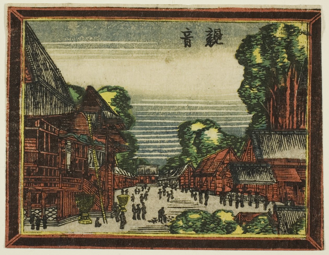 Temple Kannon (Kannon), de la série Images de Style Hollandais: Huit Vues d