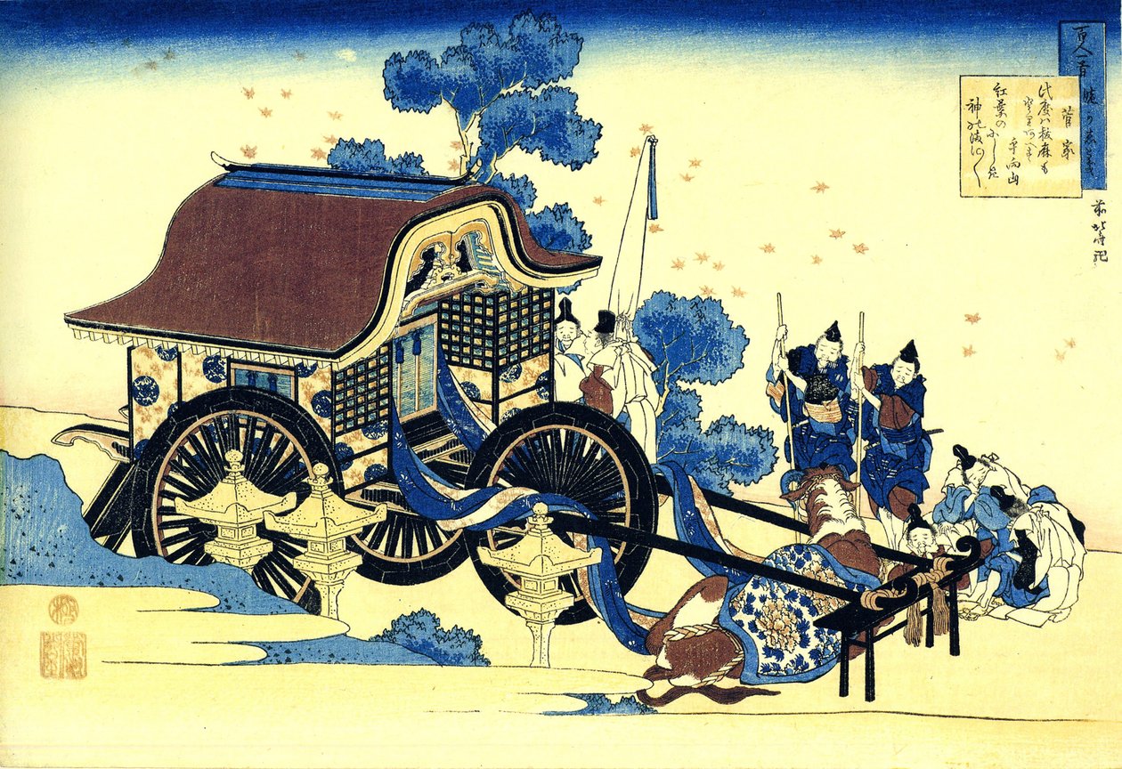 Série de cent poèmes de cent poètes : Sugawara no Michizane - Katsushika Hokusai