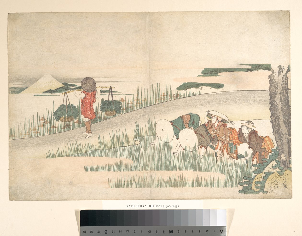 Le printemps dans les rizières - Katsushika Hokusai