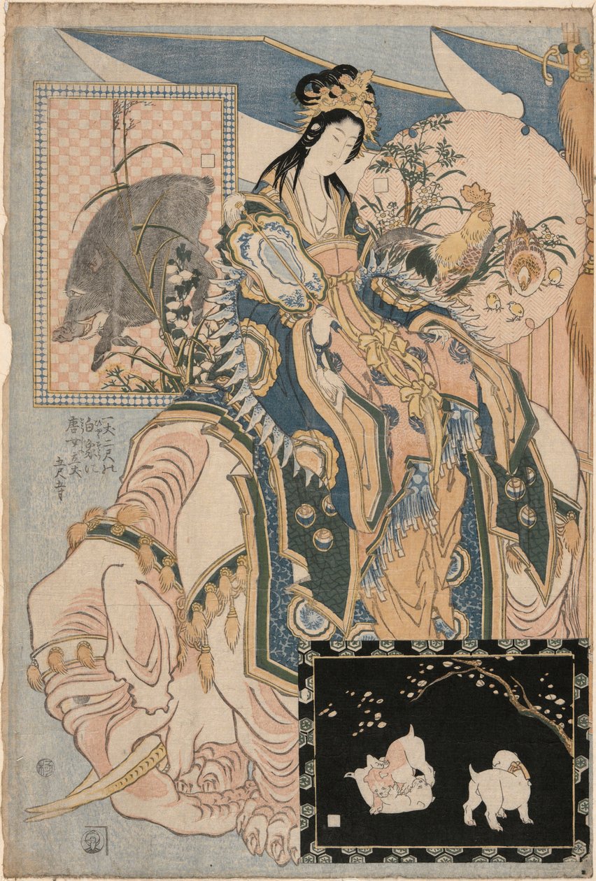 Dame Tang sur un Éléphant Blanc, d