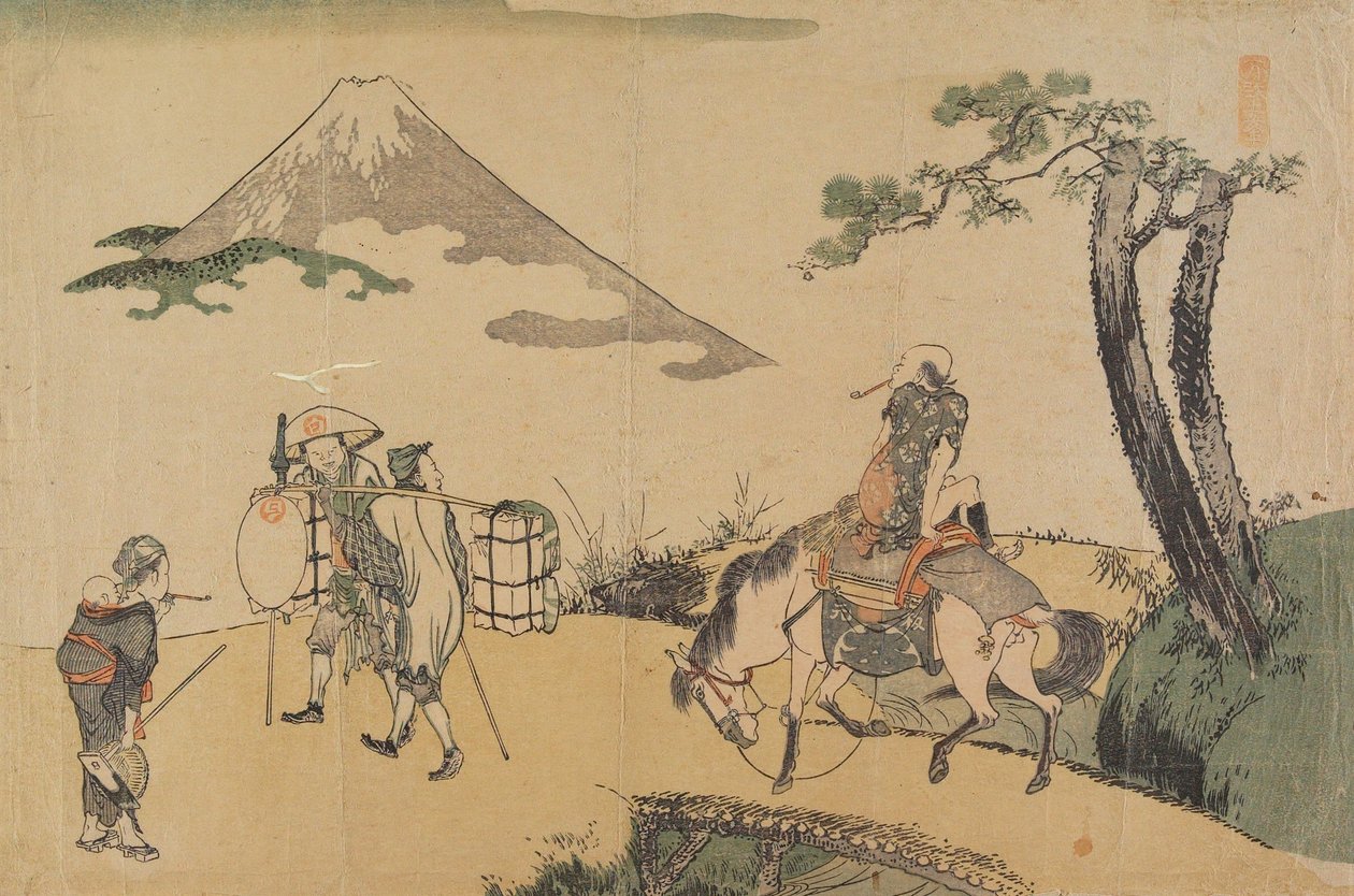 Le sommet du mont Fuji - Katsushika Hokusai