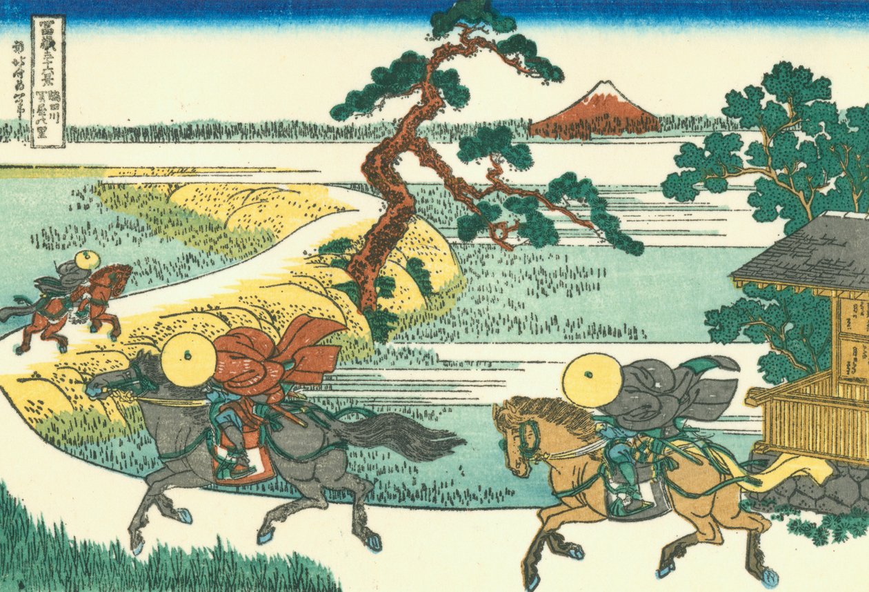Village de Sekiya à la rivière Sumida - Katsushika Hokusai