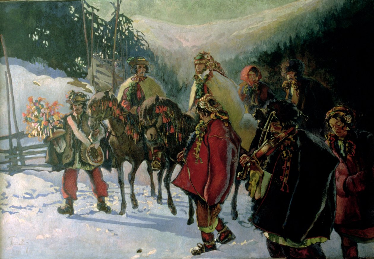 Mariage hucul, 1909 - Kazimierz Sichulski