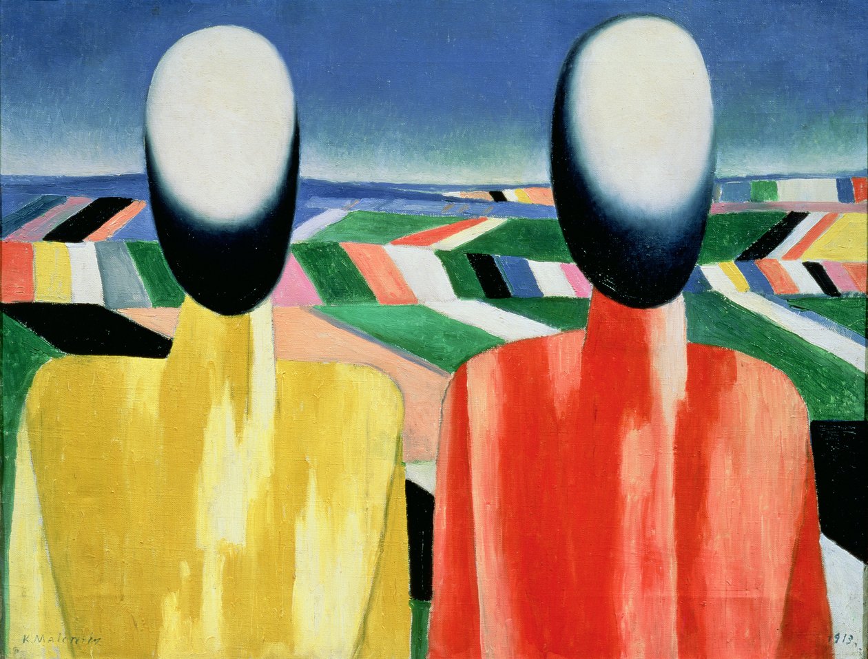 Deux Paysans - Kazimir Severinovich Malevich