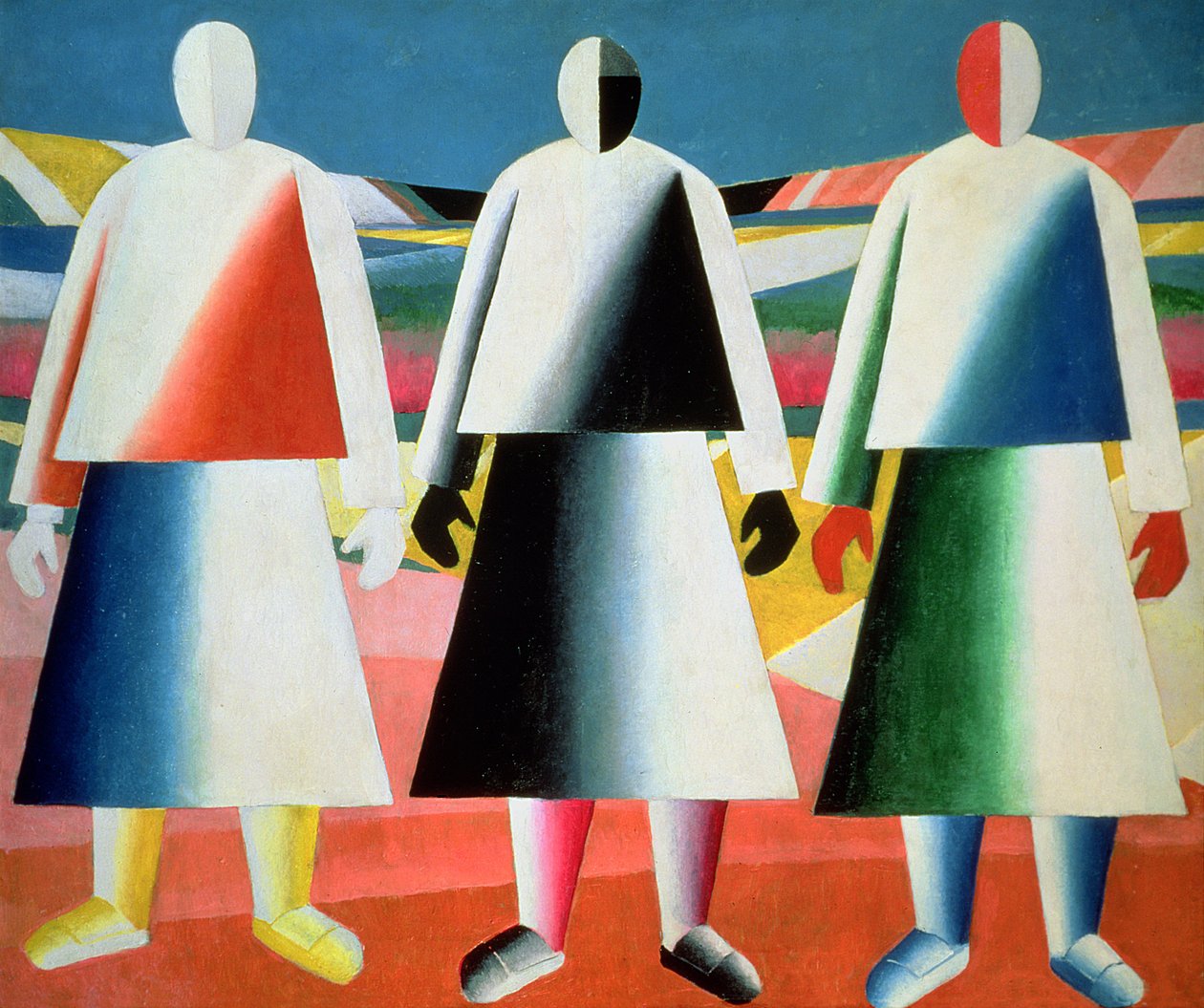 Jeunes filles dans un champ, 1928-32 - Kazimir Severinovich Malevich