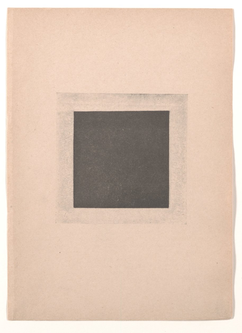 Carré noir pour "Du cubisme et du futurisme au suprématisme : Un nouveau réalisme en peinture" - Kazimir Severinovich Malevich