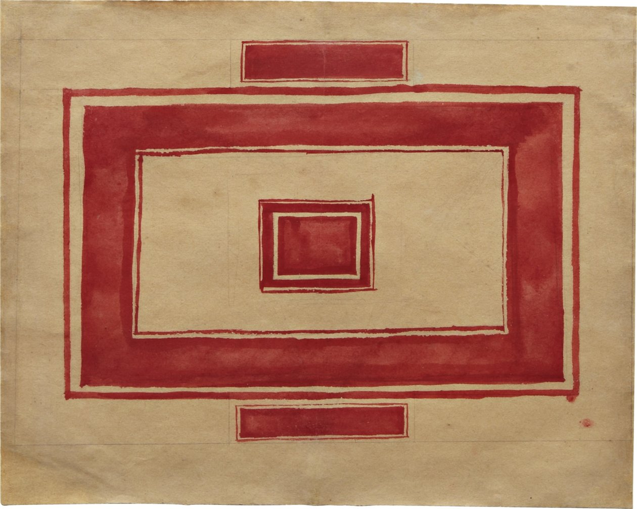 Plan du plafond pour le Théâtre Rouge, Leningrad - Kazimir Severinovich Malevich