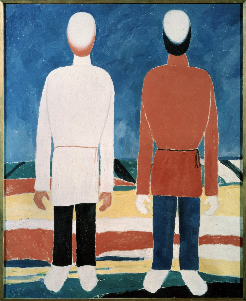 Deux figures masculines - Kazimir Severinovich Malevich