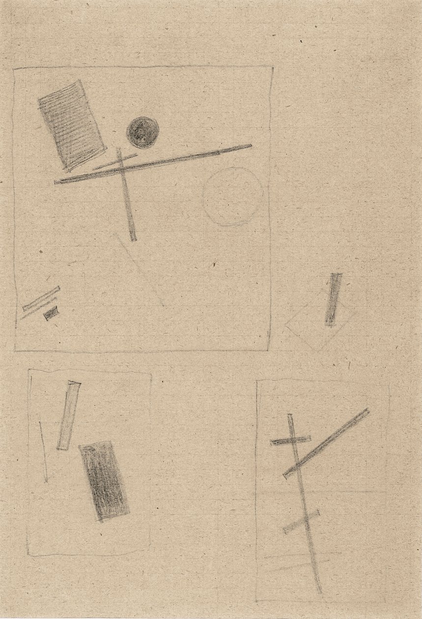 Dessin suprématiste - Kazimir Severinovich Malevich